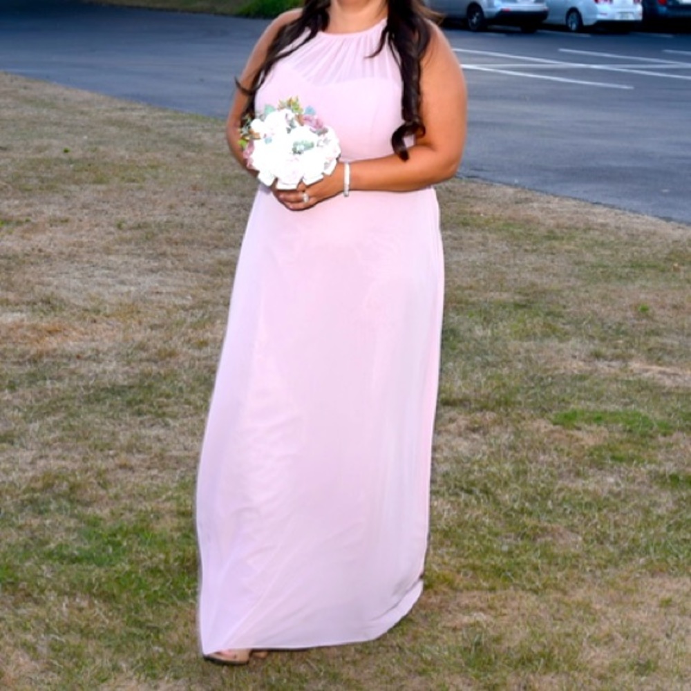 Frost Rose Bridesmaid Dress Size 24
